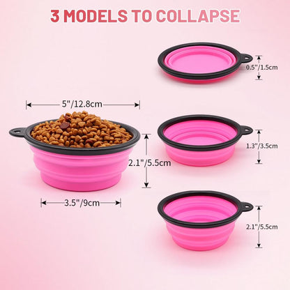 2-Pack Collapsible Travel Bowls