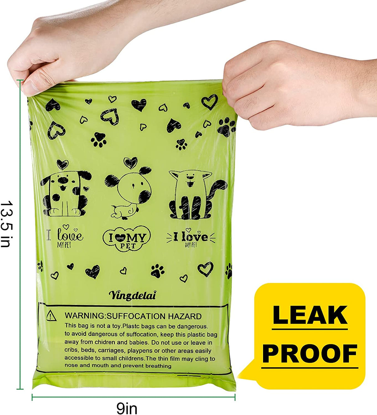 Dog Poop Bags 280 Counts, Extra Thick Leak-Proof, Scented