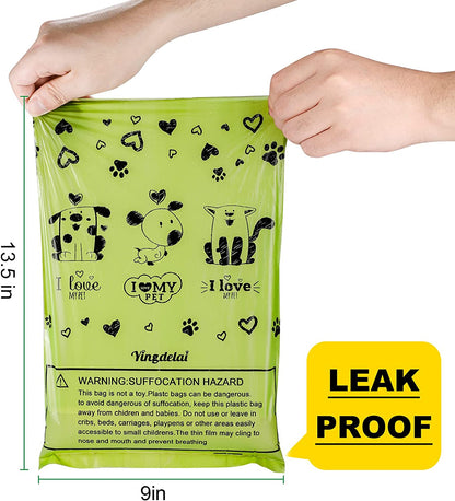 Dog Poop Bags 280 Counts, Extra Thick Leak-Proof, Scented
