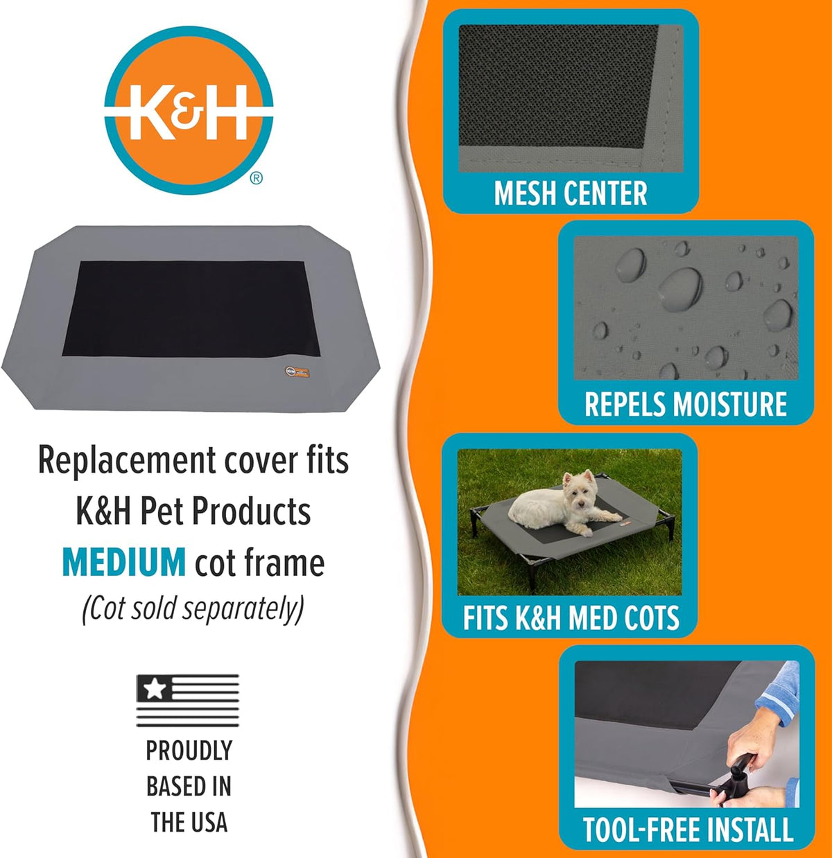 K&H Dog Cot Replacement Cover