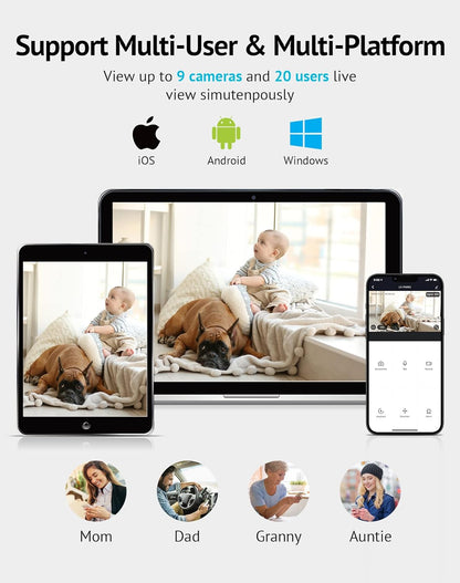 Wifi Pet Camera W/ 2-Way Audio