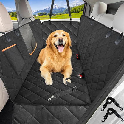 Dog Car Seat Cover for Back Seat, Heavy Duty Waterproof Hammock