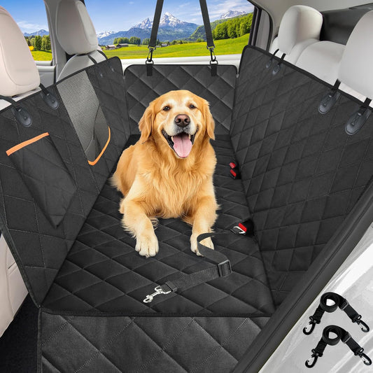 Dog Car Seat Cover for Back Seat, Heavy Duty Waterproof Hammock