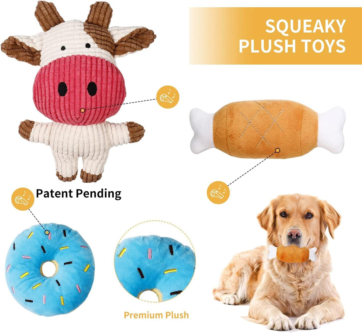 7-Pack Puppy Teething Toys