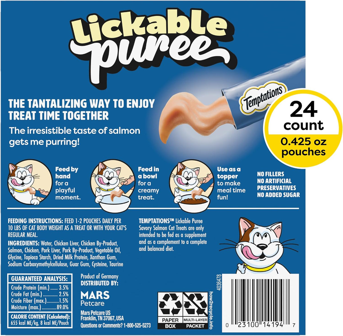 Lickable Cat Treat Purees (24Ct)