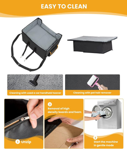 Dog Car Seat for Small Dogs, Elevated Booster Seat Carrier