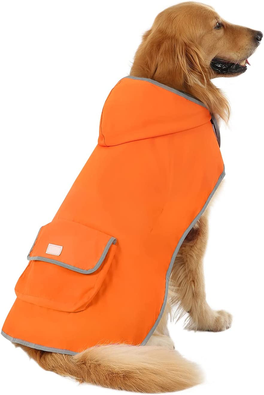 Reversible Hooded Dog Raincoat Slicker Poncho