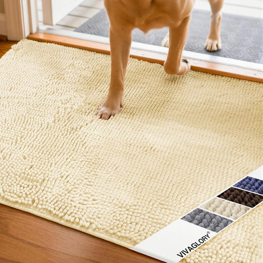 Chenille Muddy-Paw Door Mat