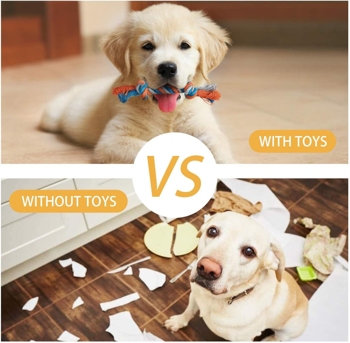 7-Pack Puppy Teething Toys