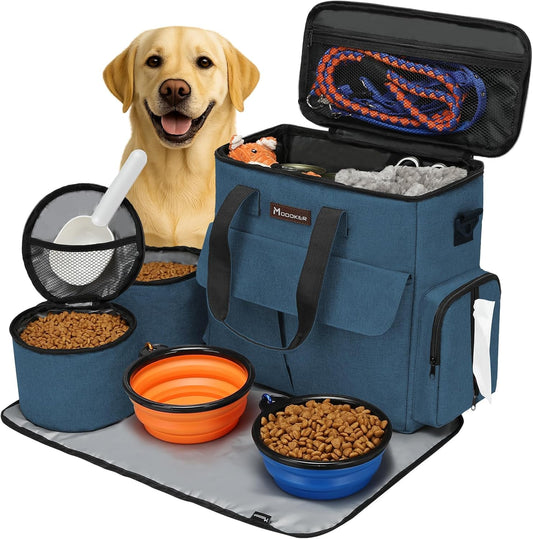 Dog & Cat Travel Bag, Airline Approved Tote W/ Bowls