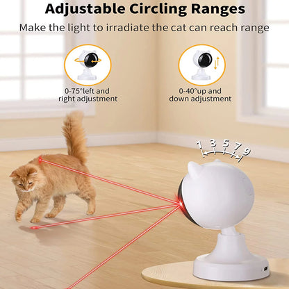 Automatic Cat Laser Toy, Interactive for Indoor Cats